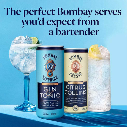 Bombay Sapphire Gin & Tonic Pre-Mixed 25cl Can Edward Dillon and Co. Ltd 31155 BEER