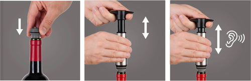Vacu Vin Wine Saver Stainless Steel 1 pump, 2 stoppers Vacu Vin B.V 41045 OTHER