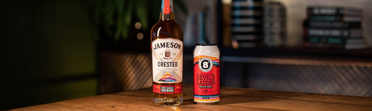 NEW: Jameson Crested x Eight Degrees Brewing Devil's Ladder Irish Whiskey
