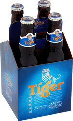 Tiger Beer 4 Pack (33cl Bottles) M. and J. Gleeson Ltd (Beer a/c) 08B057 BEER