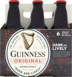 Guinness Extra Stout 6 Pack (33cl Bottles) M. and J. Gleeson Ltd (Beer a/c) 10B032 BEER