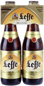 Leffe Blonde 4 Pack (33cl Bottles) M. and J. Gleeson Ltd (Beer a/c) 11B074 BEER