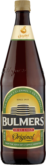 Bulmers 1 Litre Bottle M. and J. Gleeson Ltd (Beer a/c) 20474 BEER
