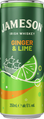 Jameson Ginger & Lime 25cl Pre-Mixed Can Irish Distillers Ltd 30768 BEER