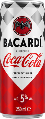 Bacardi & Cola Can Coca Cola HBC Ireland 30884 BEER