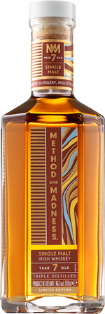 Method & Madness Single Malt 7YO Triple Distilled 70cl Irish Distillers Ltd 33283 SPIRITS
