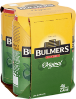 Bulmers 4 Pack (50cl Cans) M. and J. Gleeson Ltd (Beer a/c) 40008 BEER