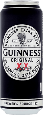 Guinness Extra Stout Beer 50cl Can M. and J. Gleeson Ltd (Beer a/c) 40052 BEER