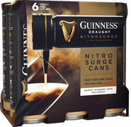 Guinness Draught Nitrosurge Stout 6 Pack (55.8cl Cans) M. and J. Gleeson Ltd (Beer a/c) 40054 BEER