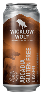 Wicklow Wolf Arcadia Gluten Free Lager 44cl Can Alpha Beer and Cider Distribution 40127 BEER