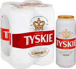 Tyskie 4 Pack (50cl Cans) Premier Wholesalers Ltd 40172 BEER