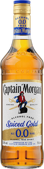 Captain Morgan Spiced 0.0% Alcohol Free 70cl Diageo 40199 SPIRITS