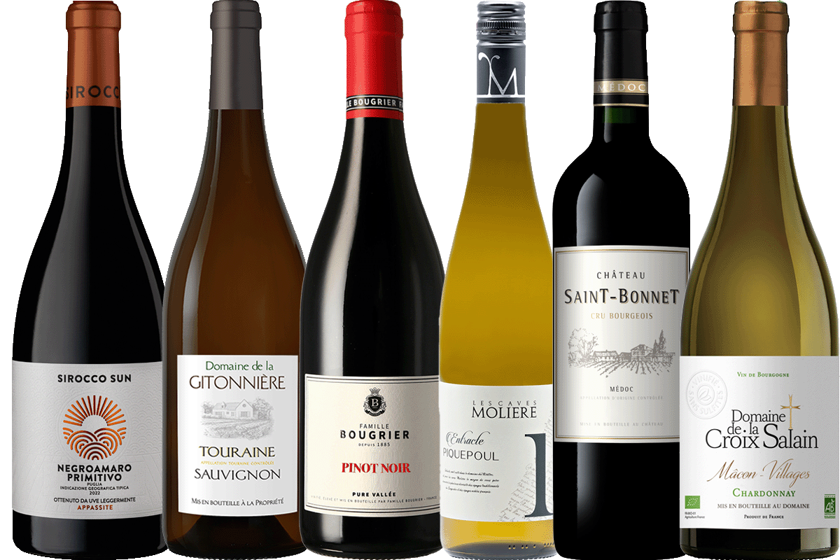 O'Briens Fresh Finds Uncorked 6 Bottle Mixed Wine Case O'Briens Wine