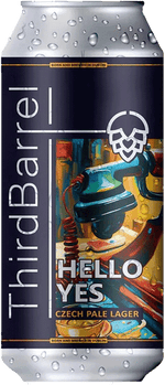 Third Barrel Hello Yes Czech Pilsner 44cl Can Fourcorners Marketing Ltd 40655 BEER