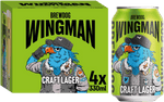 BrewDog Wingman Craft Lager 4 pack (33cl can) Barry and Fitzwilliam Ltd 40827 BEER