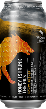 Wicklow Wolf Honey I Shrunk the Pils 44cl Can Alpha Beer and Cider Distribution 40851 BEER
