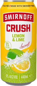 Smirnoff Crush Lemon and Lime 44cl Can Diageo 40923 BEER