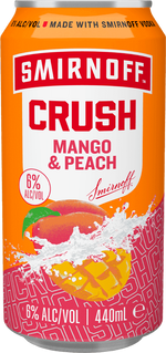 Smirnoff Crush Mango & Peach 44cl Can Diageo 40924 BEER