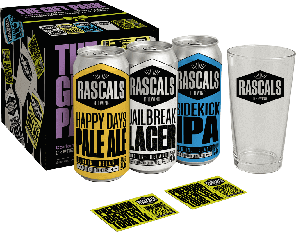 Rascals Gift Pack with Glass & Brewery Tickets – O'Briens Wine
