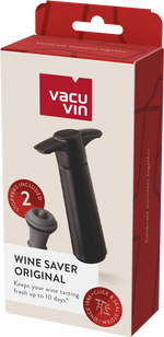 Vacu Vin Black Wine Saver 1 Pump, 2 Wine Stoppers Vacu Vin B.V OTHER