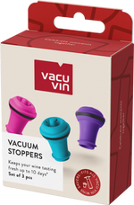 Vacuum Wine Stopper Pink/Blue/Purple 3 piece Vacu Vin B.V OTHER