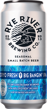 Rye River Cryo Wet Hop Version Big Bangin IPA 44cl Can Fourcorners Marketing Ltd 41067 BEER