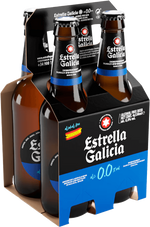Estrella Galicia 0.0 33cl Btl 4 Pack Carlow Brewing Company 41132 BEER