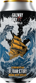 Galway Bay Foam & Fury Original Re-Brew 44cl Can Noreast Beers 41154 BEER
