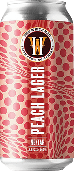 White Hag Nektar Peach Lager 44cl Can NAPELLA Ltd / Grand Cru Beers 41165 BEER