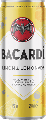 Bacardi Limon Lemonade 25cl Can Edward Dillon and Co. Ltd 41173 BEER