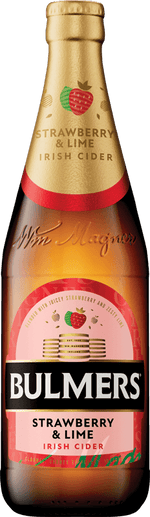 Bulmers Strawberry & Lime 50cl Bottle M. and J. Gleeson Ltd (Beer a/c) 41316 BEER