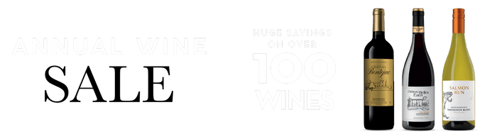 Annual Wine Sale - Huge Savings on Over 100 Wines