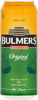 Bulmers Original Irish Cider 24 Pack (50cl Cans) M. and J. Gleeson Ltd (Beer a/c) 32895 BEER