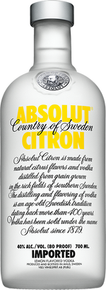 Absolut Citron 70cl Irish Distillers Ltd 22581 SPIRITS