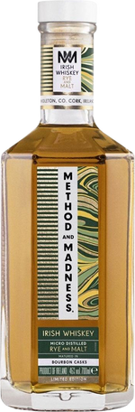 Method & Madness Rye and Malt 70cl btl Irish Distillers Ltd 32078 SPIRITS