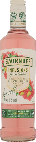 Smirnoff Infusions Rasp, Rhubarb & Vanilla 50cl Diageo 30270 SPIRITS