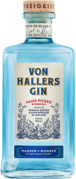 Von Hallers Gin 50cl Dalcassian Wines and Spirits Co 17S008 SPIRITS