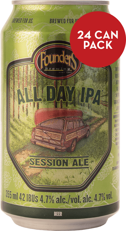 Founders All Day IPA 24 Can Case COACH 31436 BEER